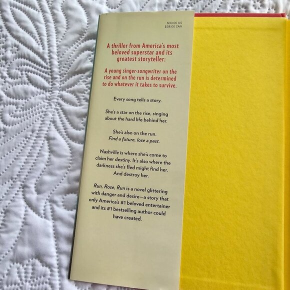 Run Rose Run By Dolly Parton & James Patterson Hardcover Novel - Picture 4 of 10